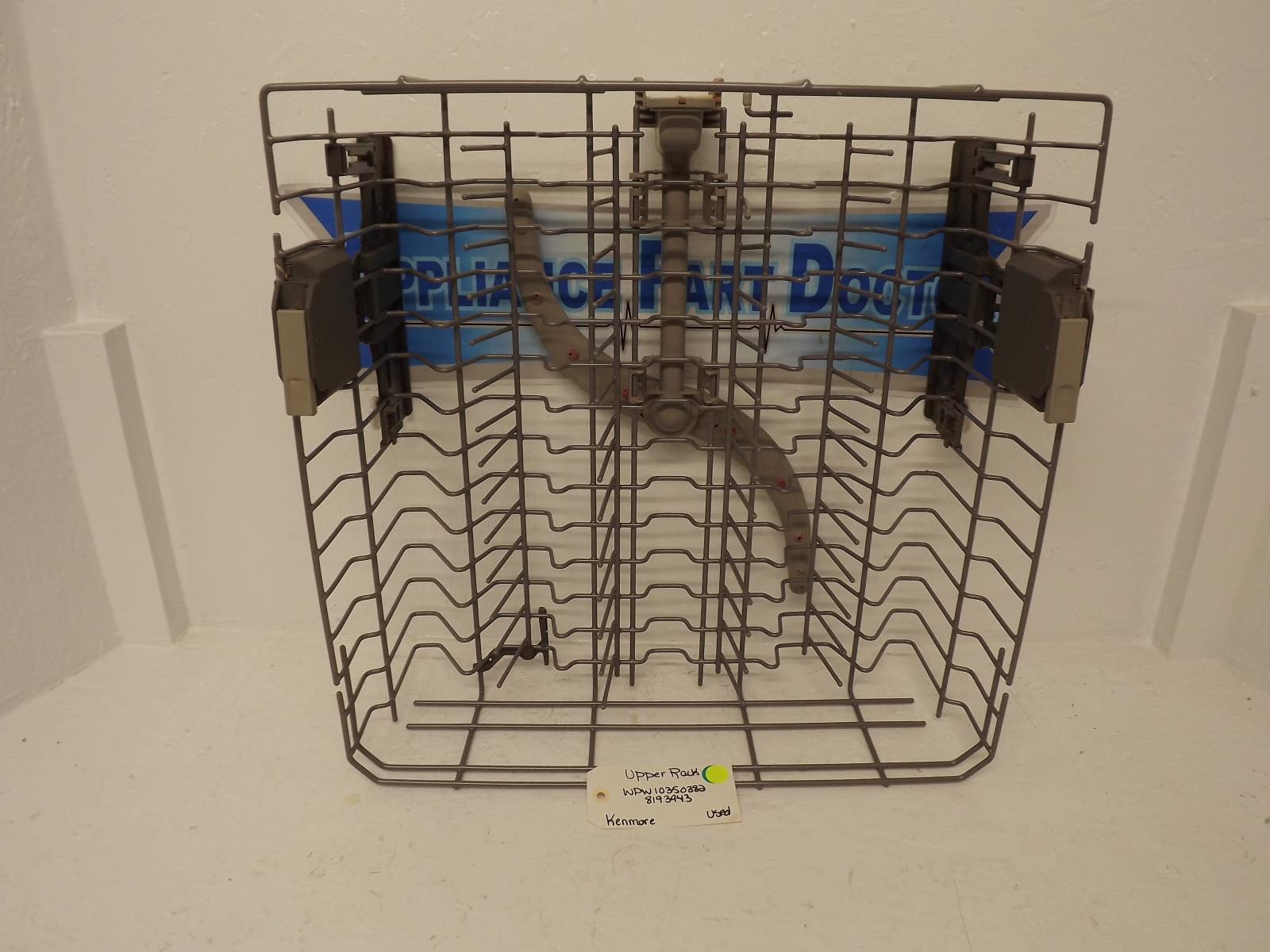 Kenmore Dishwasher WPW10350382 8193943 Upper Rack Used Kenmore Dishwasher WPW10350382 8193943 Upper Rack Used